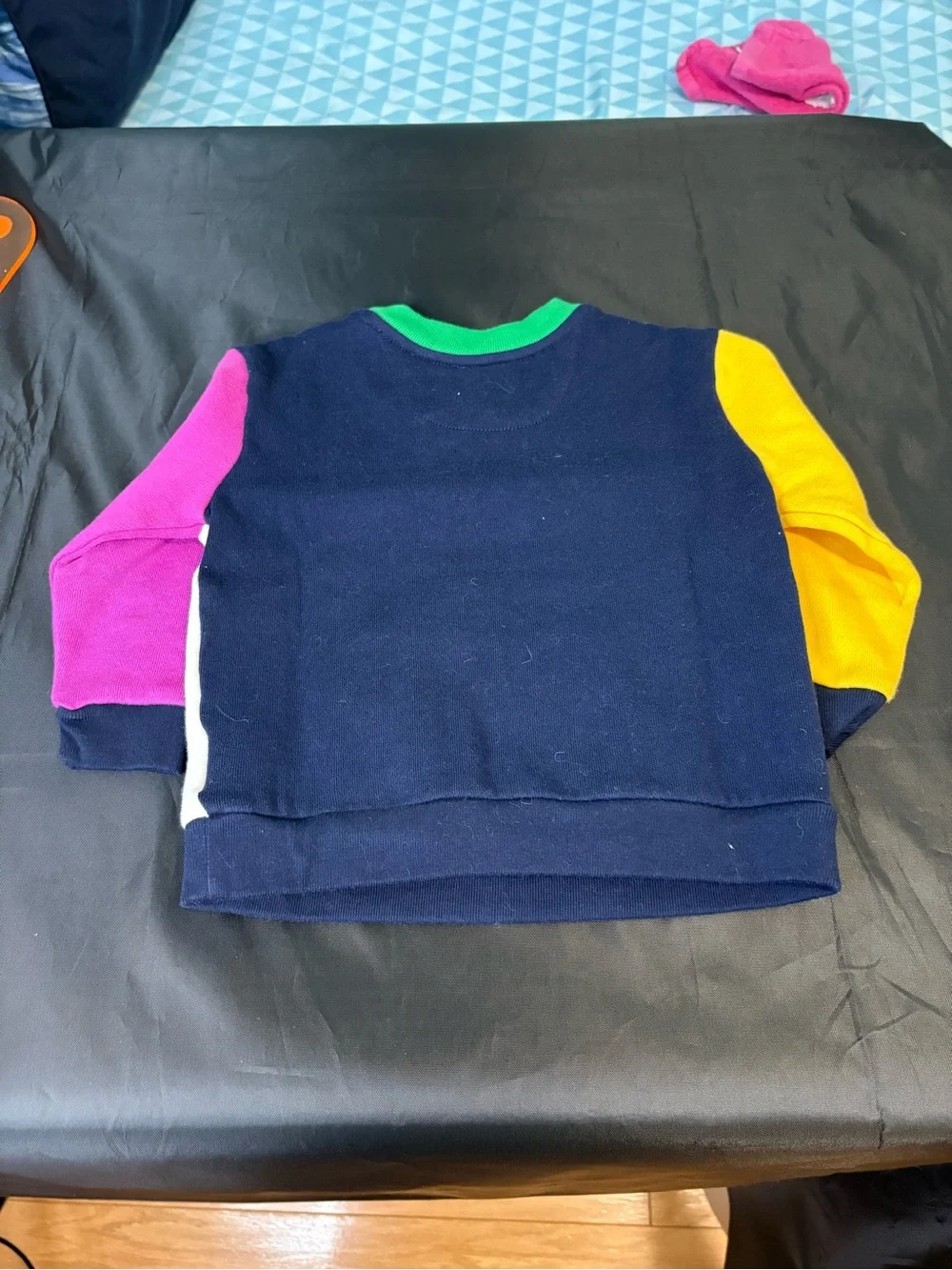 Ralph Lauren Colorblock Kids Sweatshirt - White, Green, Yellow, Pink, Blue, Navy